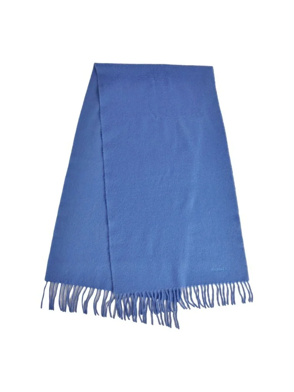 Hermes Scarf Shawl Fringe Cashmere